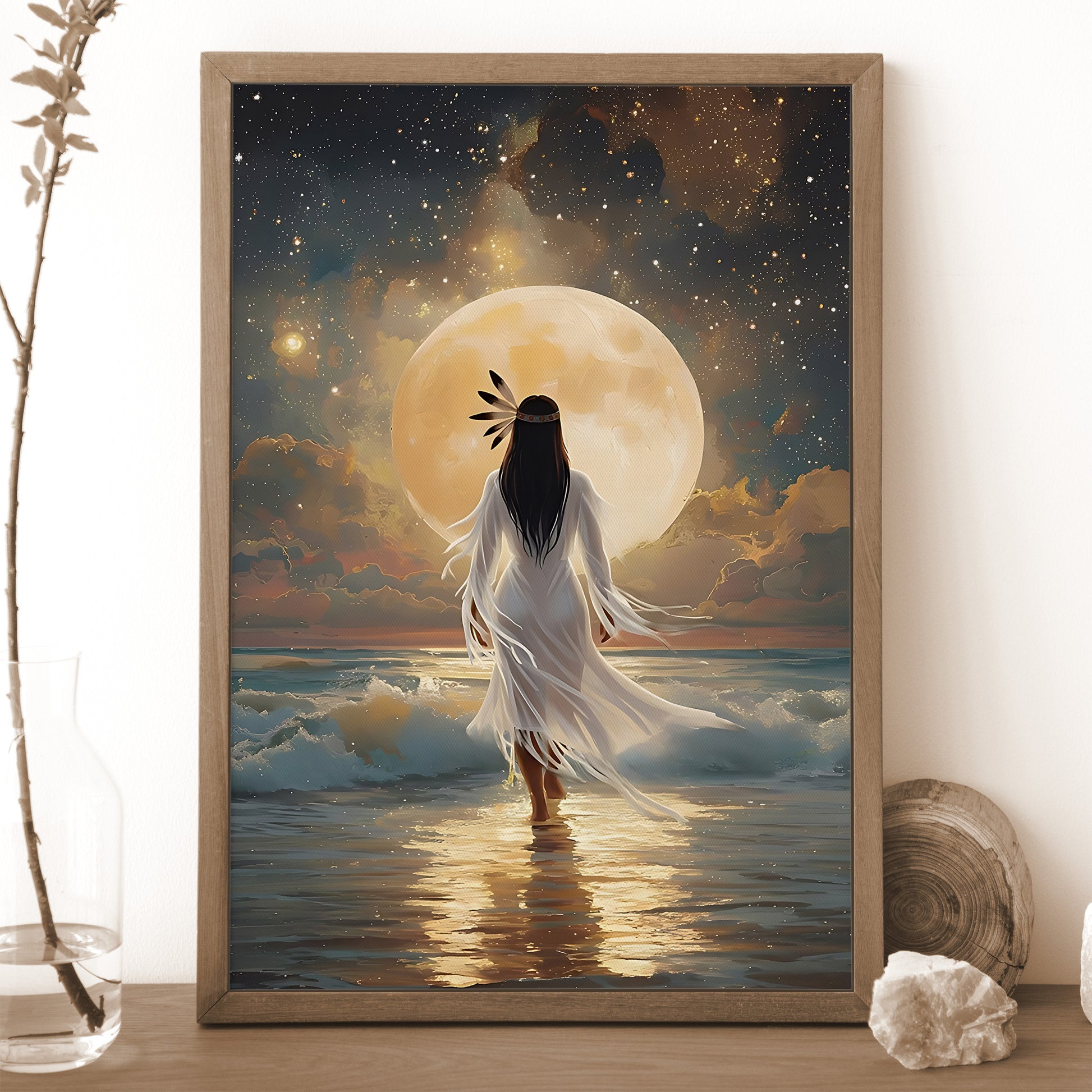 STYLE:Black Framed Canvas