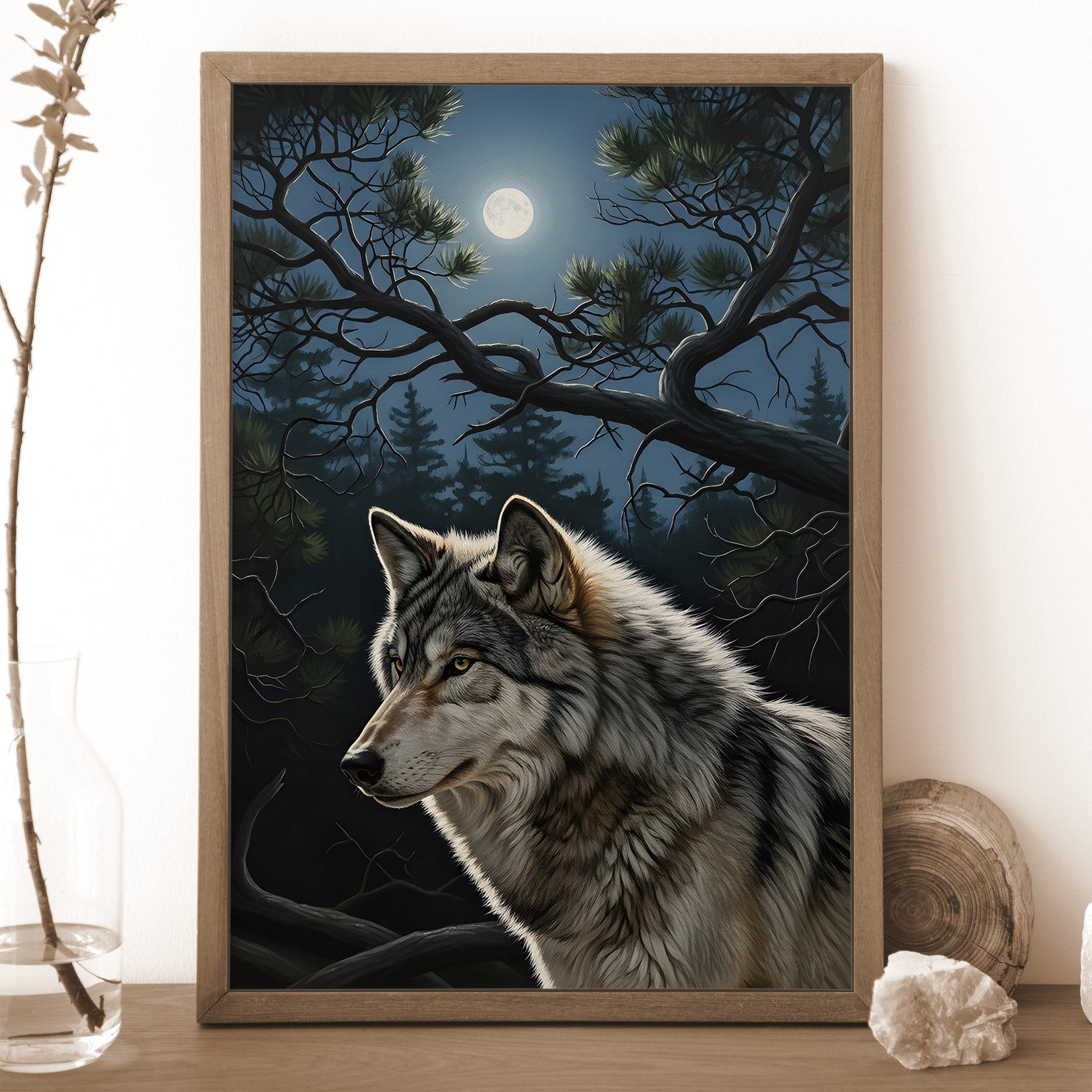STYLE:Black Framed Canvas