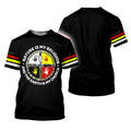 Premium T-shirt featuring symbolic Native American handprint design.