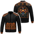 Black bomber jacket with 