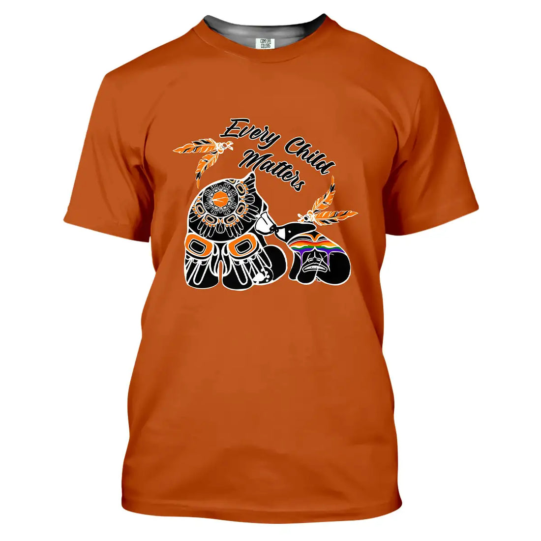 Tribal Culture Native American T-Shirt, "Every Child Matters" Bears Shirt