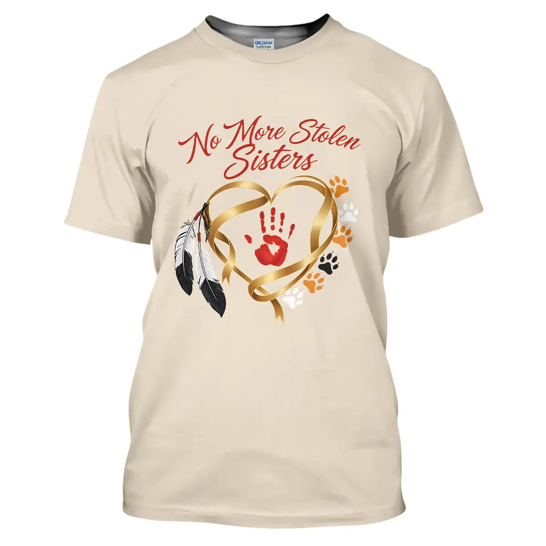 Feather Heart "No More Stolen Sisters" Native America T-Shirt