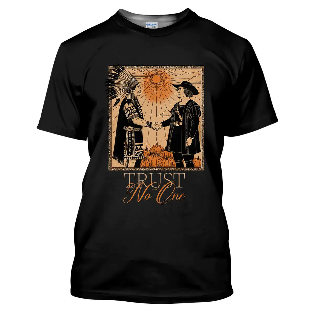 "Trust No One" Shirt, Native American Spirit Long Sleeve T-Shirt