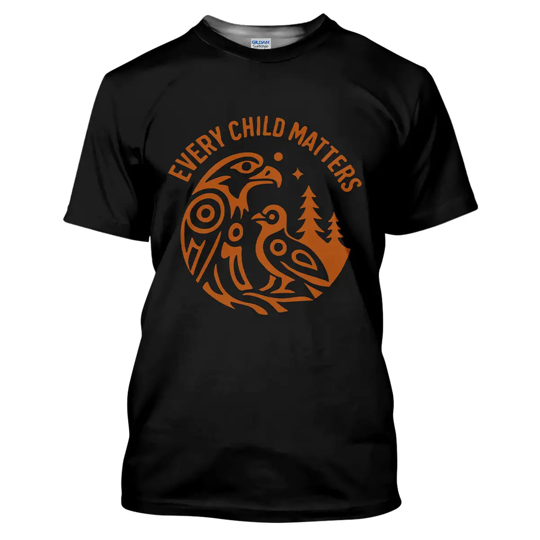 "Every Child Matters" Native America T-Shirt, Tribal Bird Design