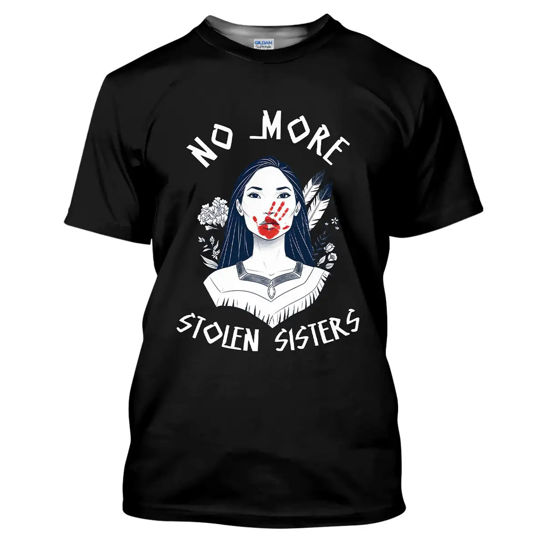 No More Stolen Sisters T-shirt, Indigenous Woman Headdress Native American Tee
