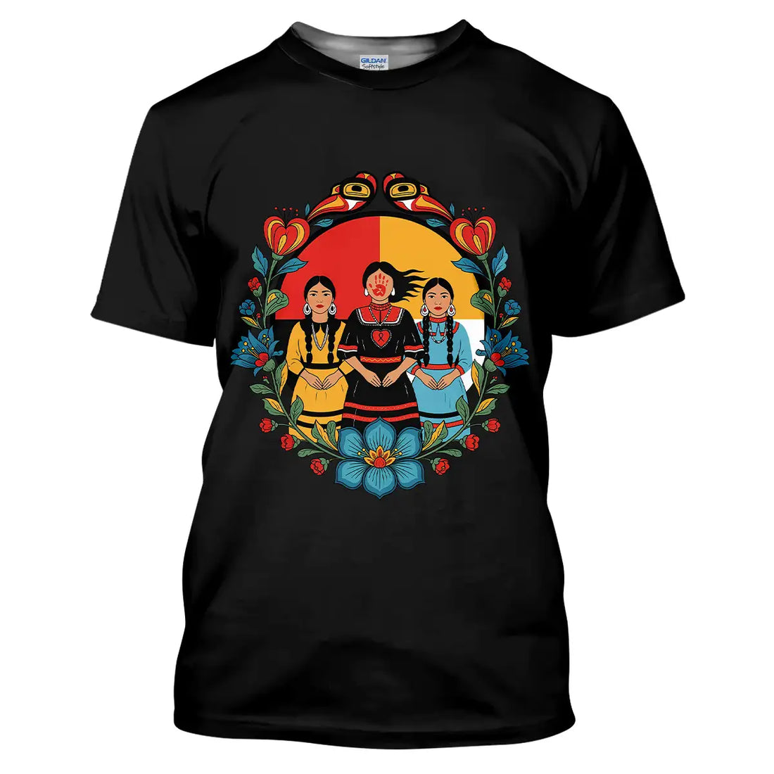 Tribal Women Native American T-shirt, Cultural For Heritage Enthusiasts Tee