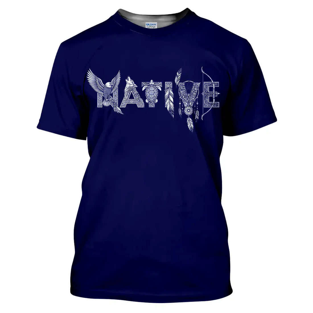 Tribal Symbol Graphic Tee, Heritage Style Shirt, Native America Comfort T-shirt