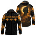This hooded windbreaker jacket features a impactful 