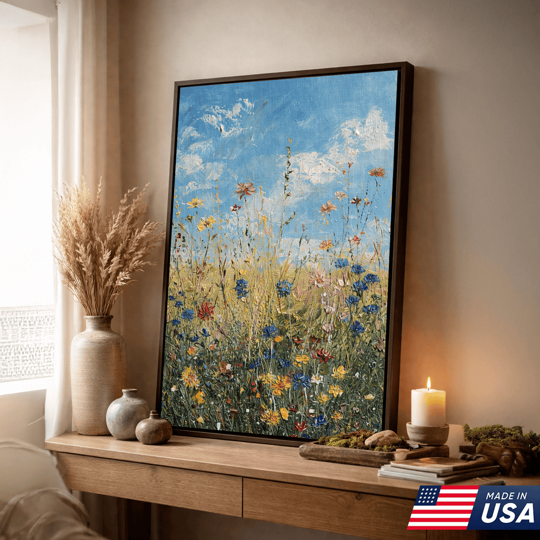 Where the Sky Feels Close – Wildflowers Reaching Up