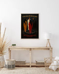 Framed canvas showing four stylized figures in a stone circle under “In The Circle We Are All Equal.”