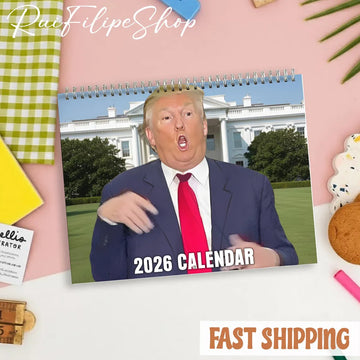 Funny Anti Trump Calendar 2026, Trump Meme Wall Calendar, Friends and Office Decor