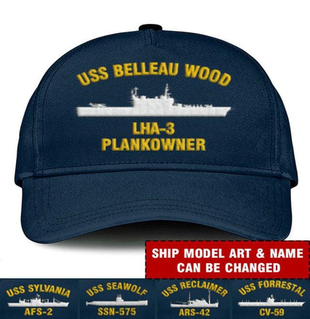 Custom Embroidered US Ships Baseball Cap, Personalized Fit Classic Ball Caps, Veteran Hat, Military Veteran Gift, Aircraft Hat Navy Dad Hat