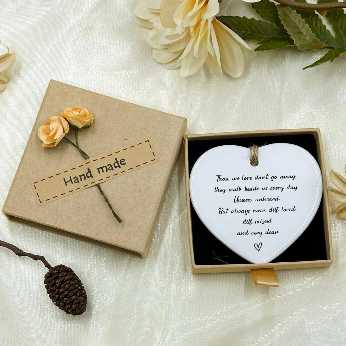 Sympathy Gift, Bereavement Keepsake, Sorry for Your Loss, in Memory Gift, Sympathy Gift for Friend, Thinking of You, Heart Keepsake