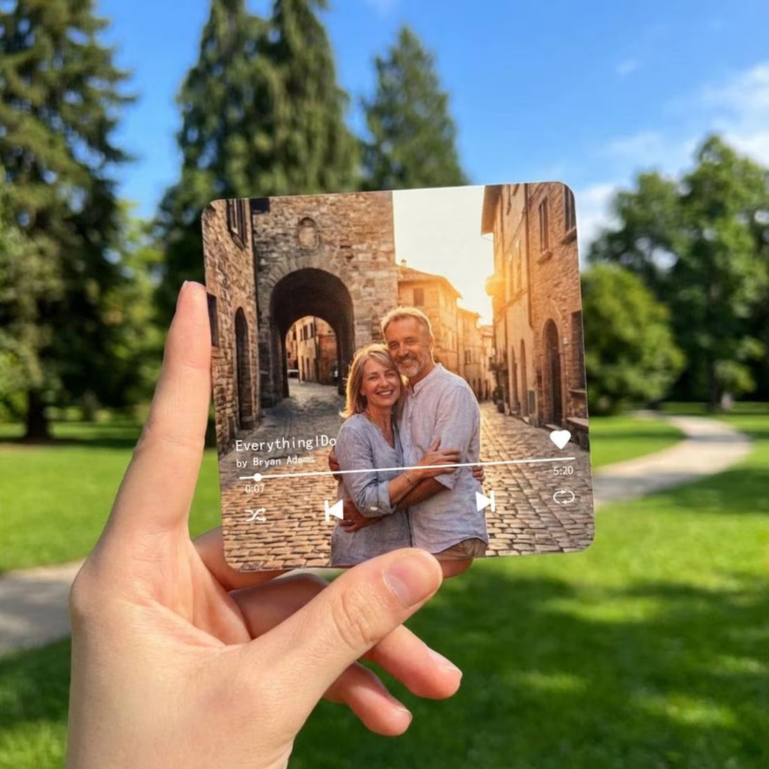 Custom Music Fridge Magnet, Personalized Photo Song Magnet That Plays Music, Anniversary & Valentine’s Day Gift for Her