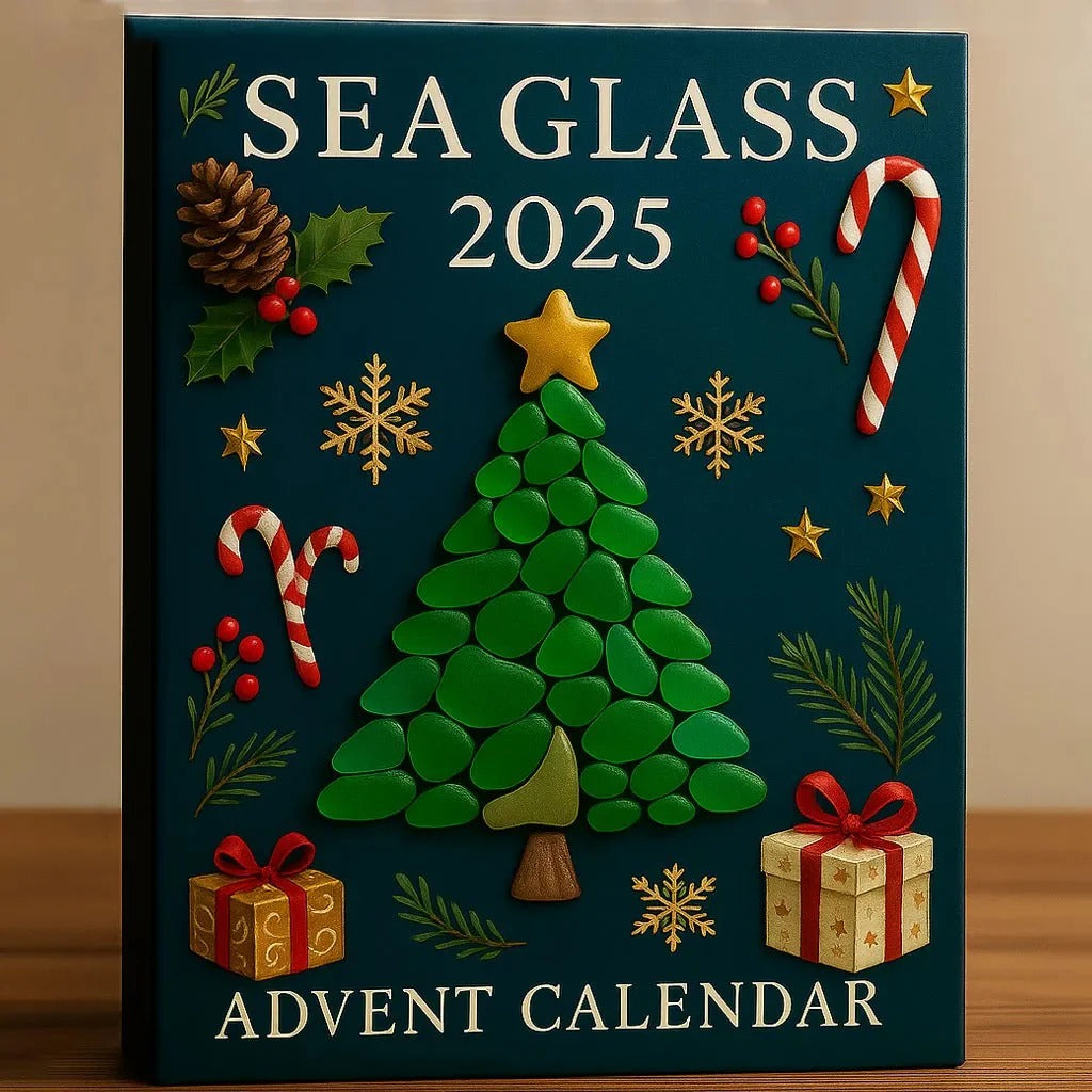 Sea Glass 2025 Advent Calendar, Advent Ornaments, 2025 Advent Calendar, Christmas Advent Countdown Calendar