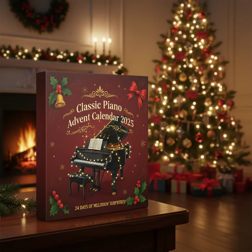 Classic Piano Advent Calendar 2025, 2025 Advent Calendar, Christmas Countdow Calendar