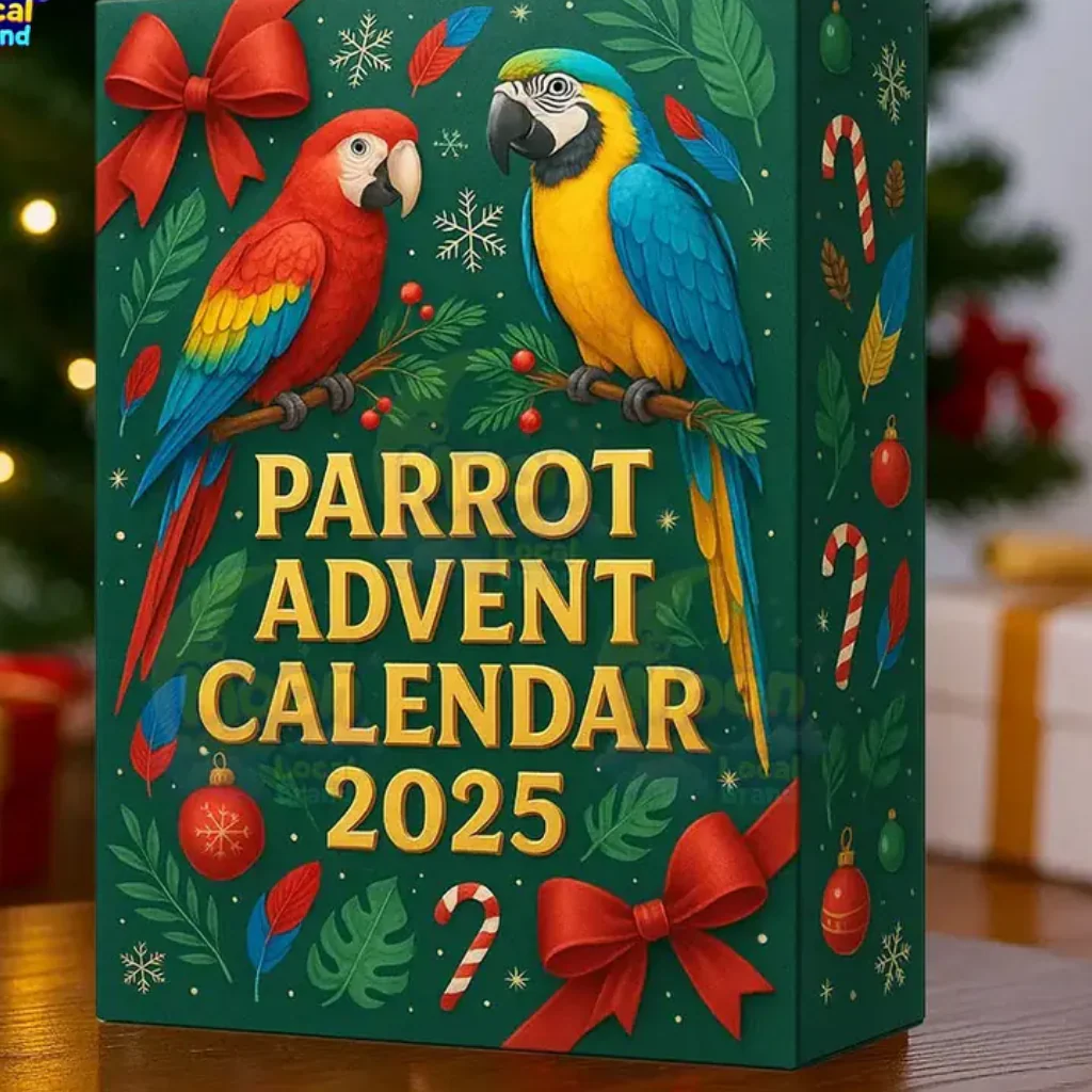 Cute Parrot Advent Calendar, 2025 Advent Calendar, Christmas Countdown Calendar