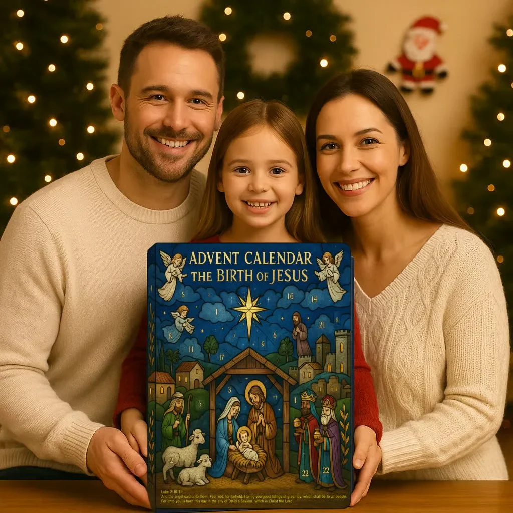 The Birth Of Jesus Ornament Advent Calendar, 2025 Advent Calendar, Christmas Countdow Calendar