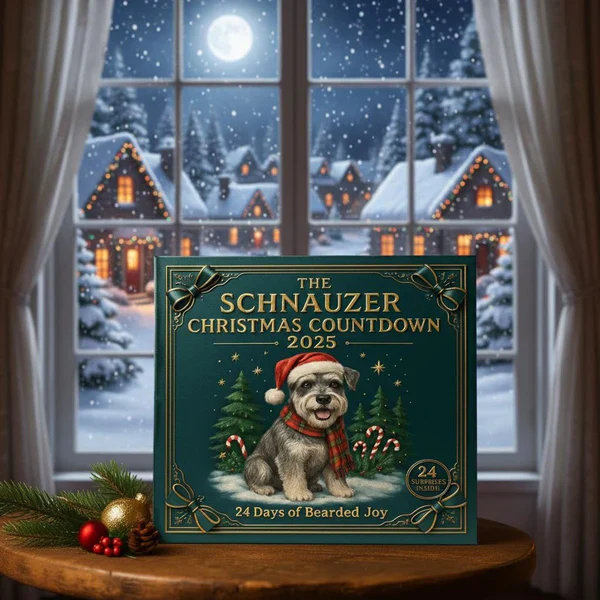Schnauzer Dog Figurine Ornament Advent Calendar, 2025 Advent Calendar, Christmas Countdow Calendar