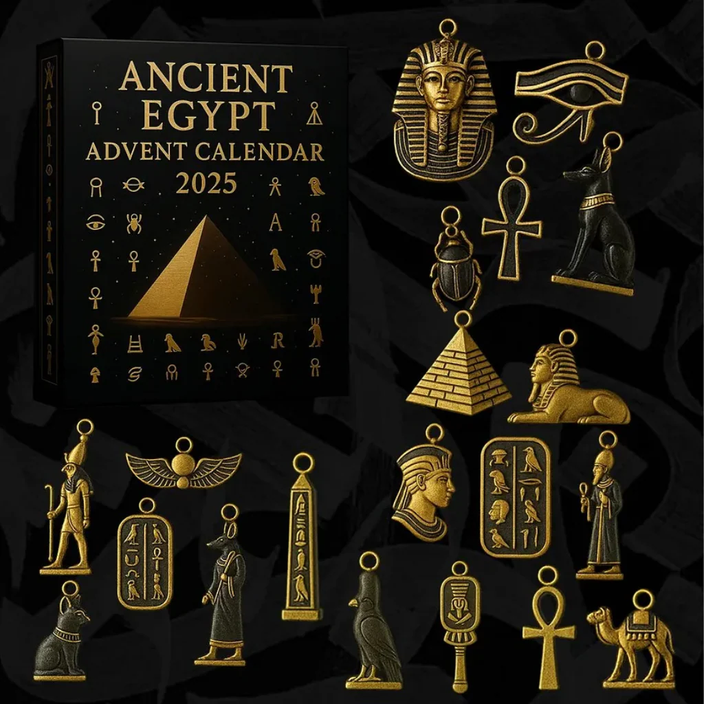 Ancient Egypt Ornament Advent Calendar, 2025 Advent Calendar, Christmas Advent Countdown Calendar