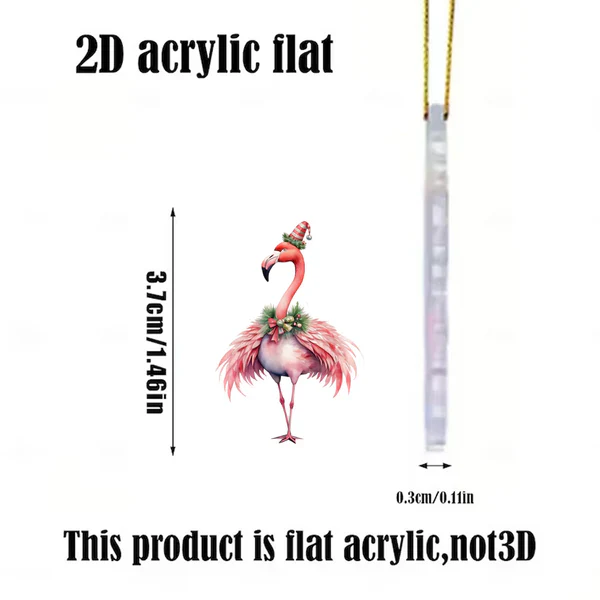 Pink Flamingo Ornament Advent Calendar, Advent Ornaments, 2025 Advent Ornaments, Christmas Countdow Calendar