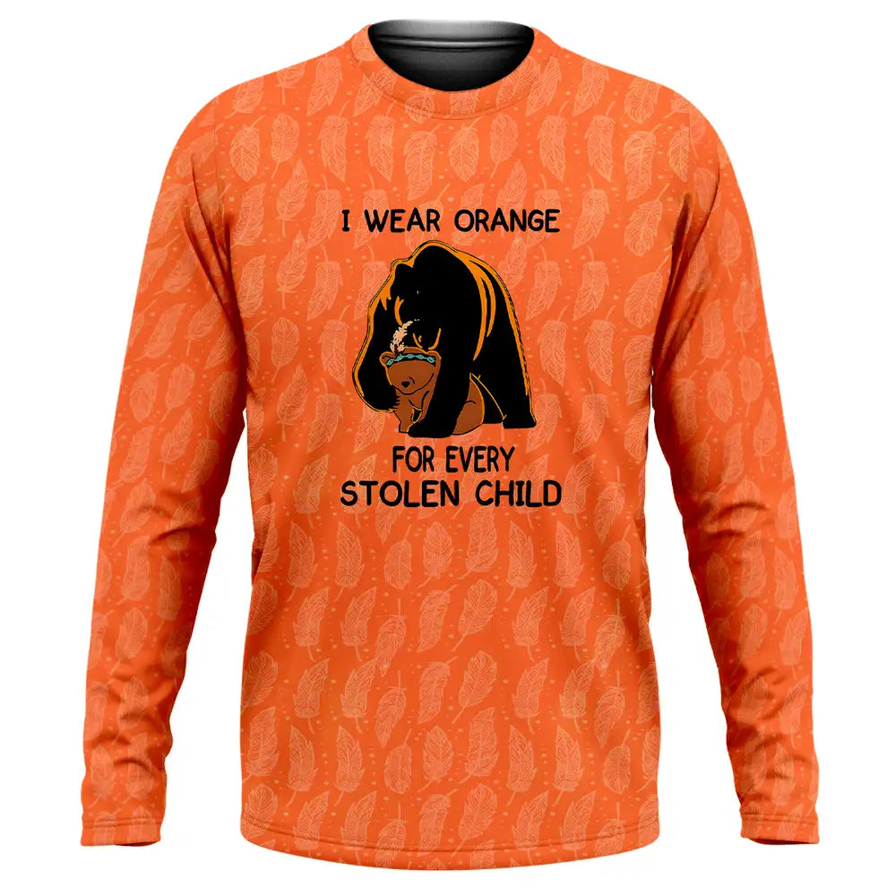 I Wear Orange For Every Stolen Child Shirt- Bear and Cub Graphic Tee for Orange Day